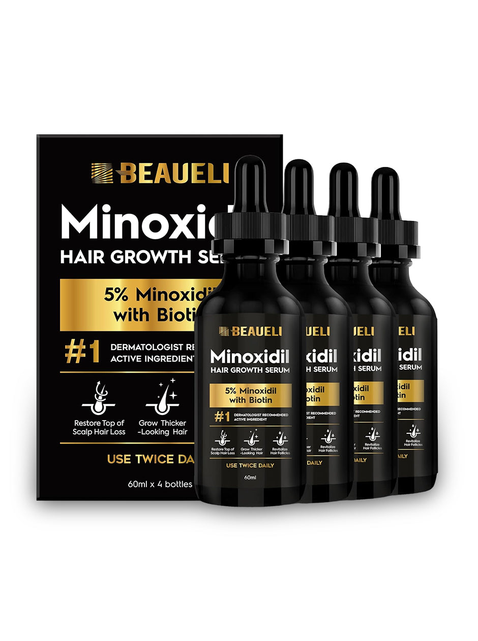 5% Minoxidil Hair Growth Serum - 60ml 4PCS